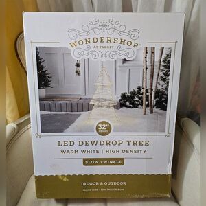 Wondershop Christmas Tree 32” 700 Ct High Density LED Warm White Dewdrop Twinkle
